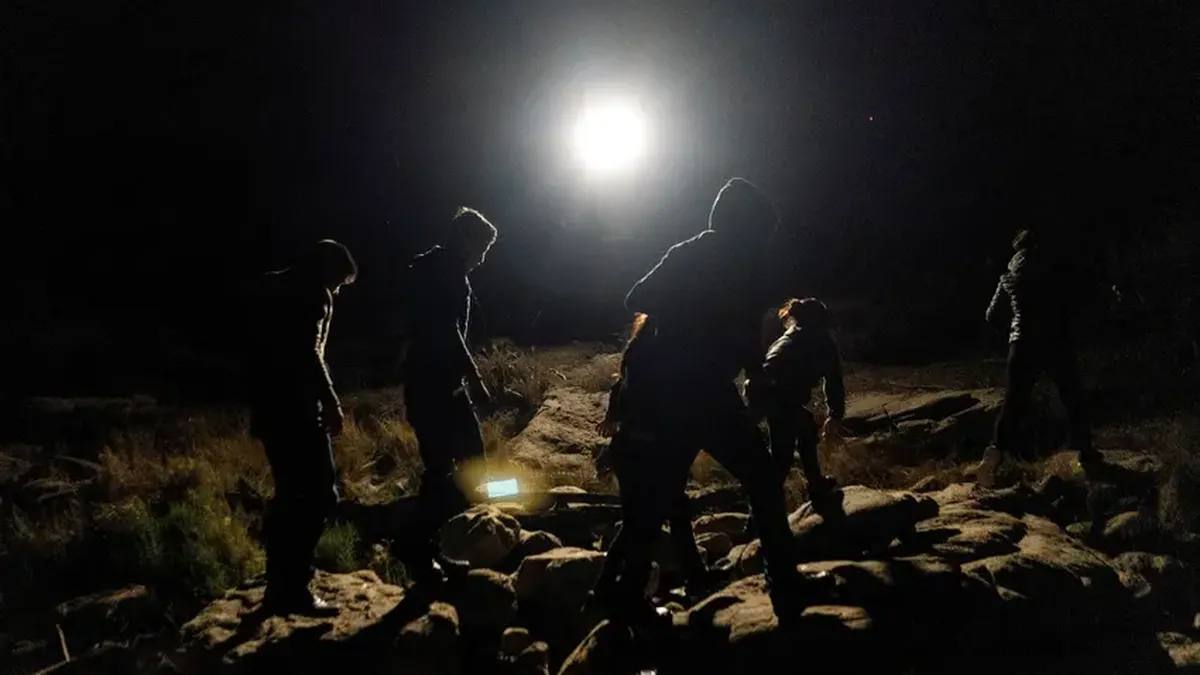 Asylum-seeking migrant families surrendered themselves to the U.S. Border Patrol, after...