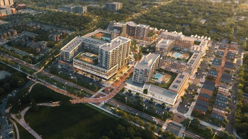 "The proposed redevelopment is located on South College Avenue across from Hensel Park, within...
