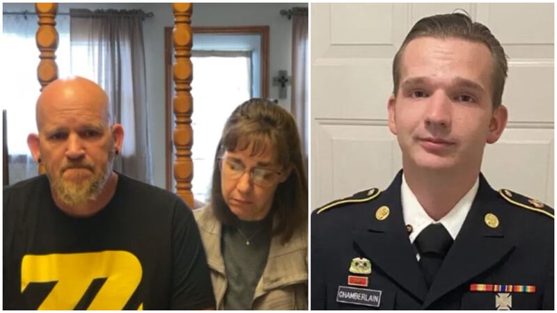In a video sent to NewsChannel 10, the parents of Specialist Craig Chamberlain are asking for...