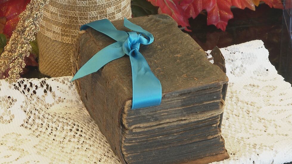 Original Bible baked in bread from 1732.