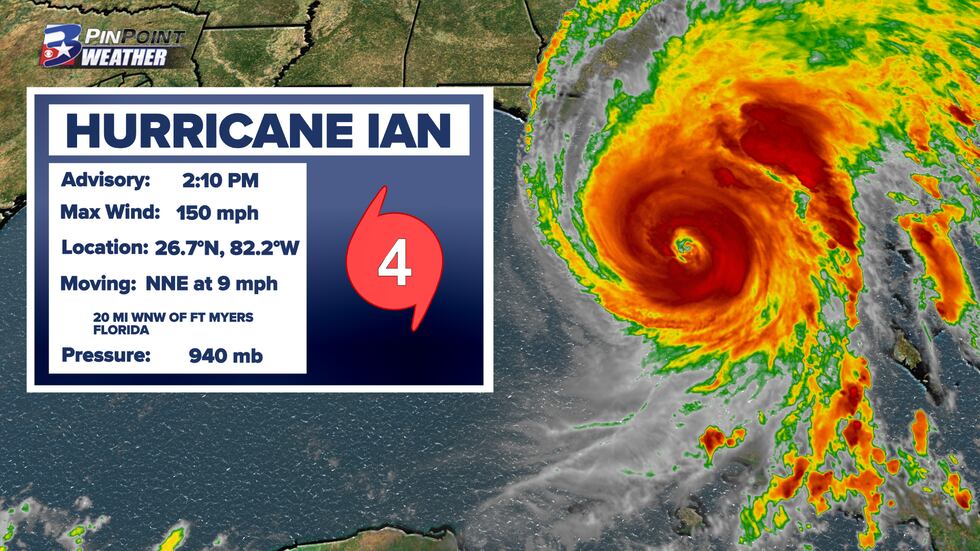 The State of Florida experiencing catastrophic wind and storm surge Wednesday