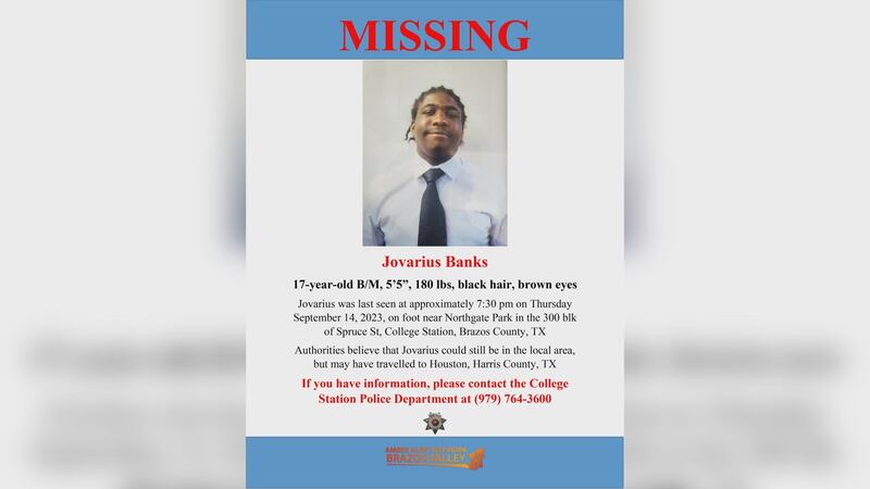 If you have information please reach out to CSPD at 979-764-3600.