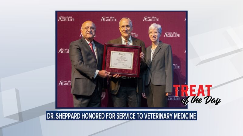 Dr. Sheppard recognized for service to veterinary medicine