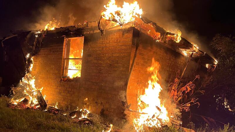 A Grimes County home was destroyed in an early morning fire Tuesday