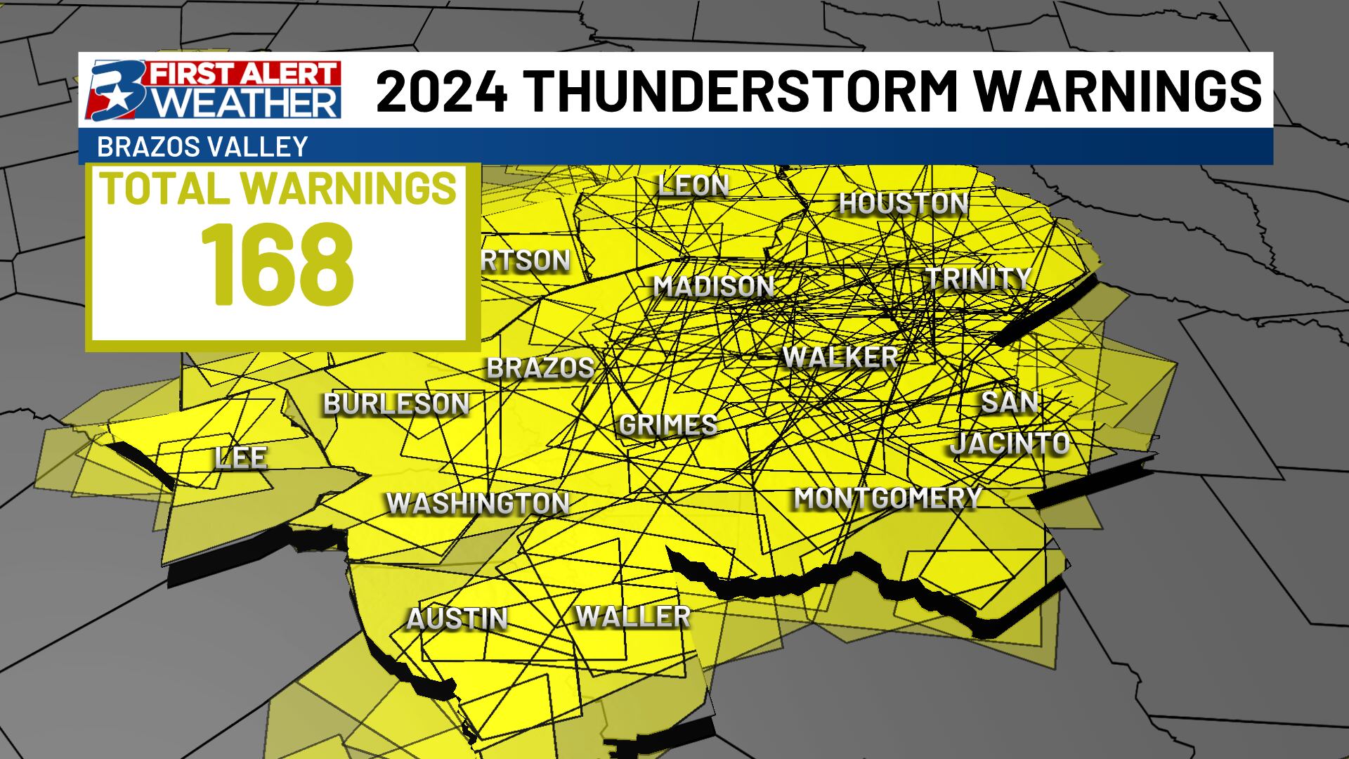 Over 200 weather warnings issued for the Brazos Valley so far this year - Vimarsana News