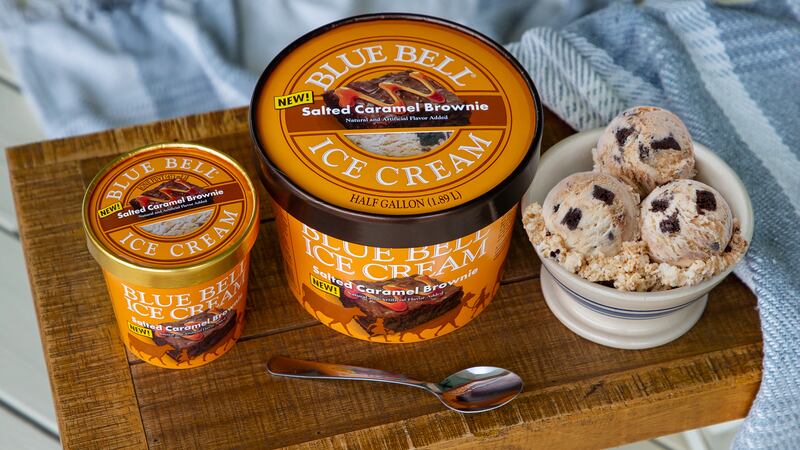 Salted Caramel Brownie is available in the half gallon and pint sizes while supplies last.
