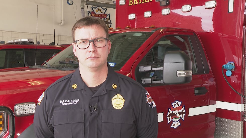 City of Bryan Fire Department's Assistance Fire Chief of EMS DJ Capener.