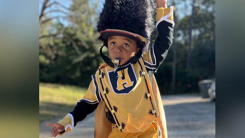 From the whistle down to the cape, Kai appeared to be an Alabama State University drum major...