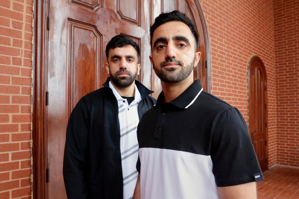 FILE - Brothers Samiullah Safi, left, and Abdul Wasi Safi pose for a picture after Friday...