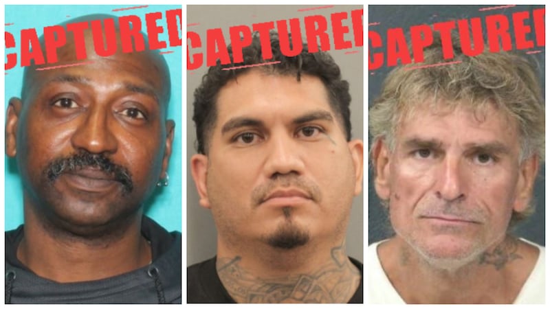 (Left to right: Rodney Eugene Hunter, Thomas Correa Naranjo, Bruce Orville Clifton)